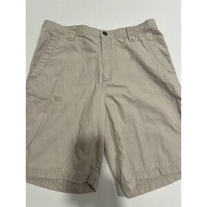 Columbia Men's Beige Cotton Cargo Shorts Omni-Shield Lightweight Pockets